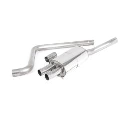 Escape OPF-back resonado homologado ECE Milltek Sport VW Polo GTI AW 2.0 TSI (con GPF) (19-), colas GT-90 pulidas