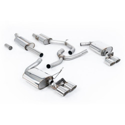 Sistema de escape Cat-Back resonado (con aprobación EC) Milltek Sport – VW Golf MK7.5 R Variant 2.0 TSI 310PS (Sin OPF)