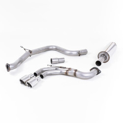Sistema de escape Cat-Back resonado (con aprobación EC) Milltek Sport – VW Golf MK7 GTD 2.0 TDI 185PS (13-17)