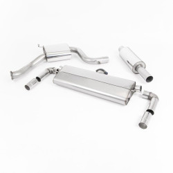 Sistema de escape Cat-Back resonado (con aprobación EC) Milltek Sport – VW Golf MK7.5 GTi (No modelos Pack Performance) Solo con OPF