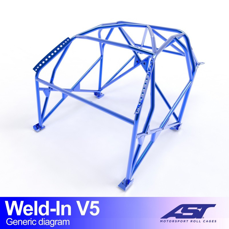 Arco de Seguridad VW Golf (MK5) 3-doors Hatchback FWD WELD IN V5 AST Roll cages Arco de Seguridad VW Golf (MK5) 3-doors Hatchback FWD WELD IN V5 AST Roll cages