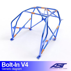Arco de Seguridad VW Golf (MK5) 3-5 doors BOLT IN V4 AST Roll cages