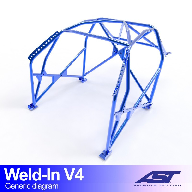 Arco Trasero VW Golf (MK6) 3-doors Hatchback FWD REAR CAGE V2 AST Roll cages Arco Trasero VW Golf (MK6) 3-doors Hatchback FWD REAR CAGE V2 AST Roll cages