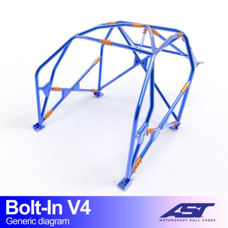 Arco de Seguridad VW Golf (MK6) 3 doors BOLT IN V4 AST Roll cages