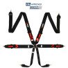 Cinturón arnés homologado FIA de 6 puntos RRS EVO 6 2.9 kg black