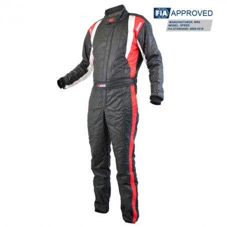 Mono ignífugo FIA RRS Speed Race suit FIA, Black/red, Black/Pink, Black Green, Black/Blue