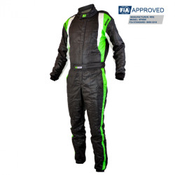 Mono ignífugo FIA RRS Speed Race suit FIA, Black/red, Black/Pink, Black Green, Black/Blue