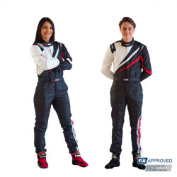 Mono ignífugo Race suit RRS FIA EVO Dynamic FIA 8856-2018 Black/Pink , Black/red , Black/Blue