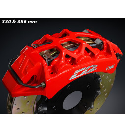 Kit de frenada D2 Racing con pizas forjadas multipistones de 286 a 444 mm