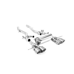 Escape axle-back homologado ECE Milltek Sport BMW G87 M2 (23-), colas GT-115 pulidas