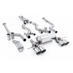 Sistema de escape Línea completa resonado (SOLO TRACK) Milltek Sport BMW 2 Series M2 Coupe G87 S58 OPF GPF Models 2023-