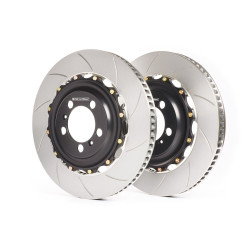 Set 2 Discos de freno eje delantero BMW M2 G87 400 mm A1-322 - GiroDisc 2-Piece Rotor Kit Front