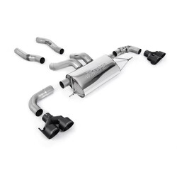 Escape OPF-back homologado ECE Milltek Sport BMW M240i xDrive G42 (22-), 4 colas GT-100 negras (Cerakote)
