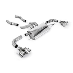 Escape OPF-back homologado ECE Milltek Sport BMW M240i xDrive G42 (22-), 4 colas GT-100 pulidas
