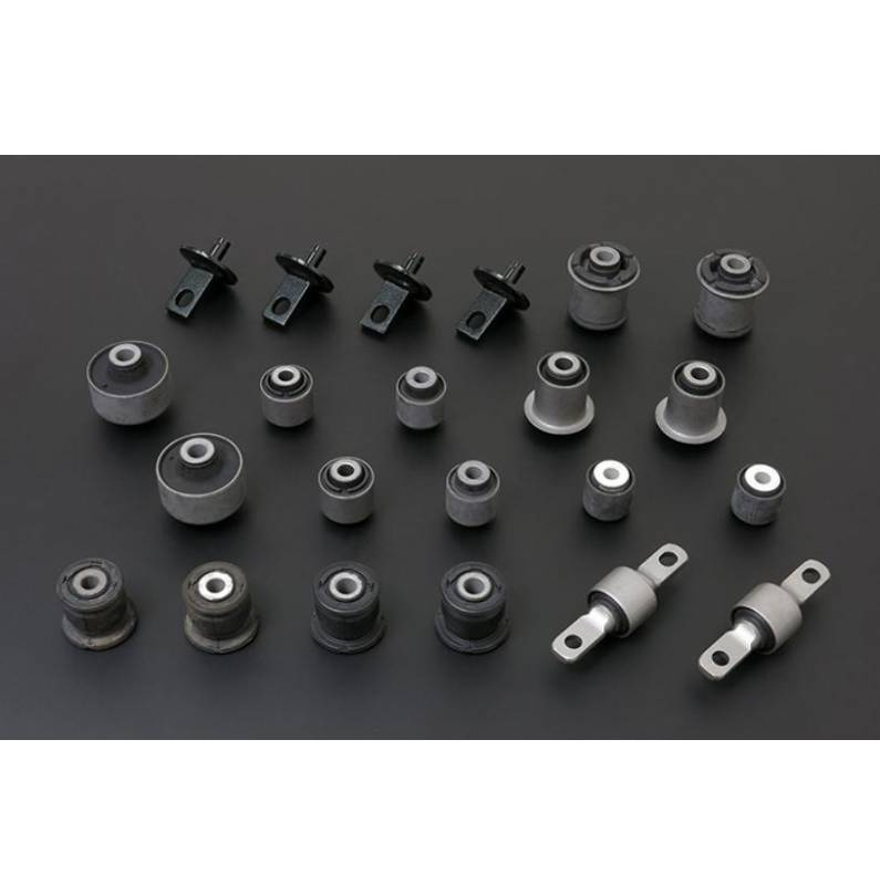 Honda Civic EM2, ES1, EP1/2/3/4, EU 01-06 Set completo rebuild silentblocks reforzados ejes delantero/trasero Hardrace Honda Civic EM2, ES1, EP1/2/3/4, EU 01-06 Set completo rebuild silentblocks reforzados ejes delantero/trasero Hardrace