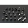 Honda Civic EM2, ES1, EP1/2/3/4, EU 01-06 Set completo rebuild silentblocks reforzados ejes delantero/trasero Hardrace