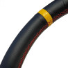 Volante RRS Imitation Leather de 3 radios color negro medida 350 x 65 mm