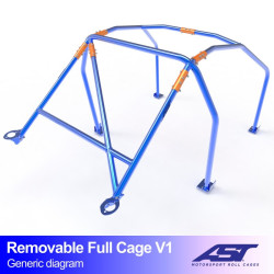 Arco de Seguridad CITROËN ZX 3-doors Hatchback REMOVABLE ULL CAGE V1 AST Roll cages