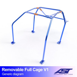 Arco de Seguridad CITROËN ZX 3-doors Hatchback REMOVABLE ULL CAGE V1 AST Roll cages