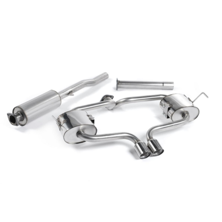 Sistema de escape Cat-Back resonado Milltek Sport – Mini Cooper S (R53), con colas acero inox