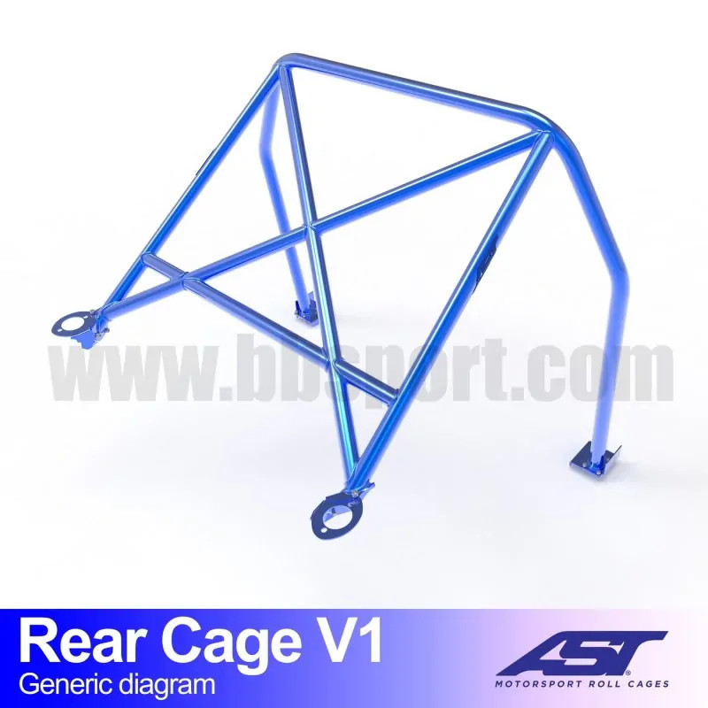 Arco Trasero NISSAN GTR (R35) 2-doors Coupe REAR CAGE V1 AST Roll cages