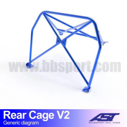 BMW 3-Series E30 3-doors 2WD Arco antivuelco trasero Track Day AST Roll REAR CAGE V2