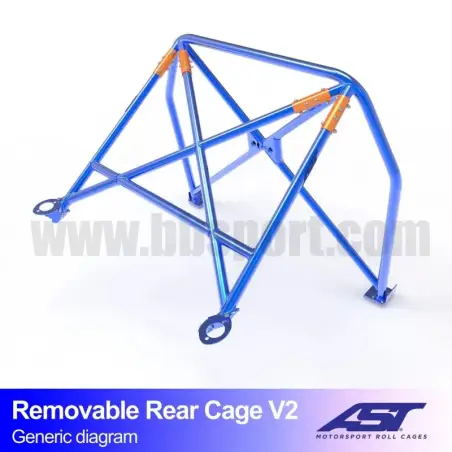 Arco Trasero MITSUBISHI Lancer EVO III 4-door Sedan REMOVABLE REAR CAGE V2 AST Roll cages