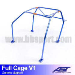 Arco de Seguridad NISSAN MICRA (K11) 3-doors Hatchback FULL CAGE V1 AST Roll cages