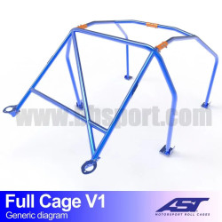 Arco de Seguridad HONDA Civic (EF/ED/EE) 3-doors Hatchback FULL CAGE V1 AST Roll cages