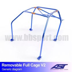 Arco de Seguridad  SCION FR-S (ZC6) 2-doors Coupe REMOVABLE FULL CAGE V2 AST Roll cages