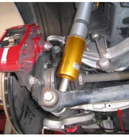 Kit 4 silent-blocks reforzados brazos inferiores traseros de aluminio Hard Race Mitsubishi EVO 4-9