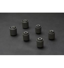 Kit 4 silent-blocks reforzados brazos inferiores traseros de aluminio Hard Race Mitsubishi EVO 4-9