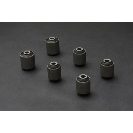 Kit 4 silent-blocks reforzados brazos inferiores traseros de aluminio Hard Race Mitsubishi EVO 4-9