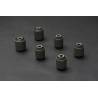 Kit 4 silent-blocks reforzados brazos inferiores traseros de aluminio Hard Race Mitsubishi EVO 4-9