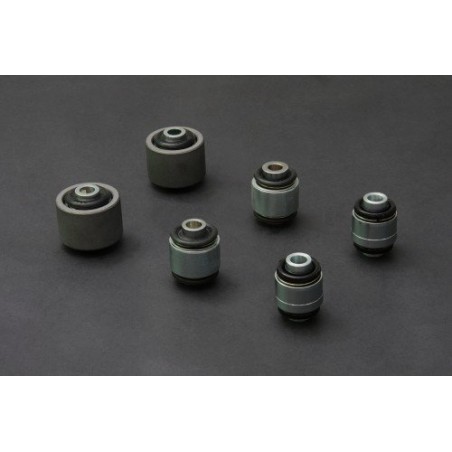Kit 4 silent-blocks rígidos con uniball brazos inferiores traseros de hierro Hard Race Mitsubishi EVO 4-9