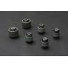 Kit 4 silent-blocks rígidos con uniball brazos inferiores traseros de hierro Hard Race Mitsubishi EVO 4-9