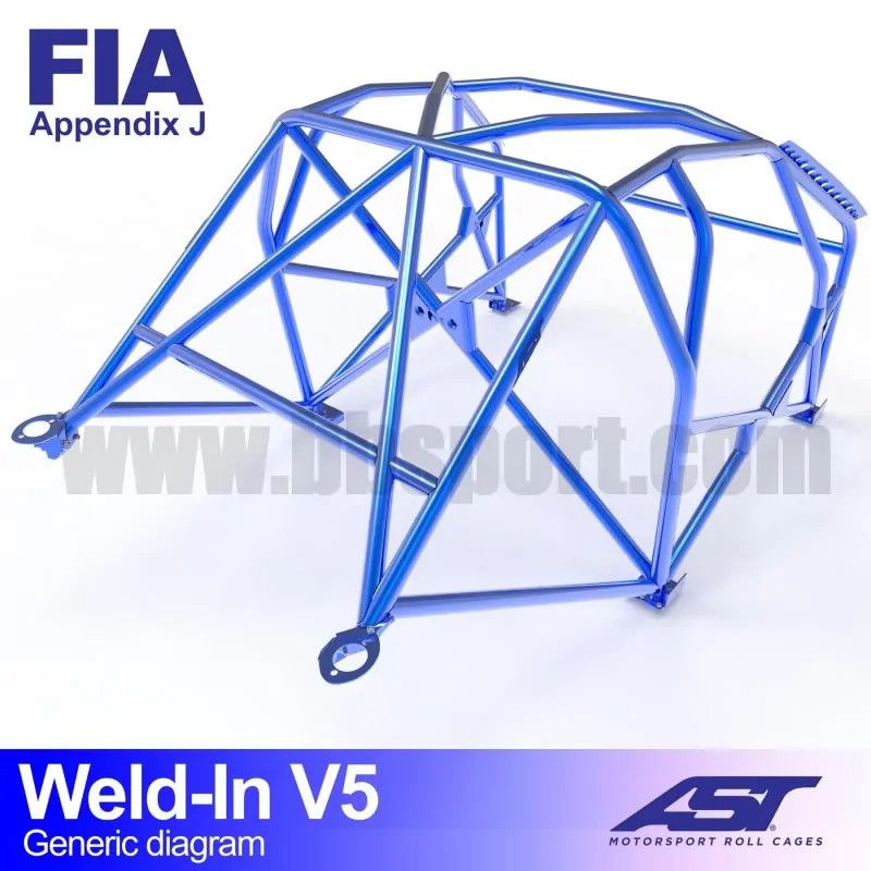 Arco de Seguridad  SCION FR-S (ZC6) 2-doors Coupe WELD IN V5 AST Roll cages