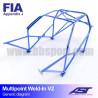 Arco de Seguridad NISSAN MICRA (K11) 3-doors Hatchback MULTIPOINT WELD IN V2 AST Roll cages