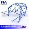 Arco de Seguridad MITSUBISHI Lancer EVO I 4-door Sedan MULTIPOINT WELD IN V5 AST Roll cages