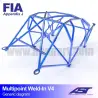 Arco de Seguridad FIAT 124 4-doors Sedan MULTIPOINT WELD IN V4 AST Roll cages