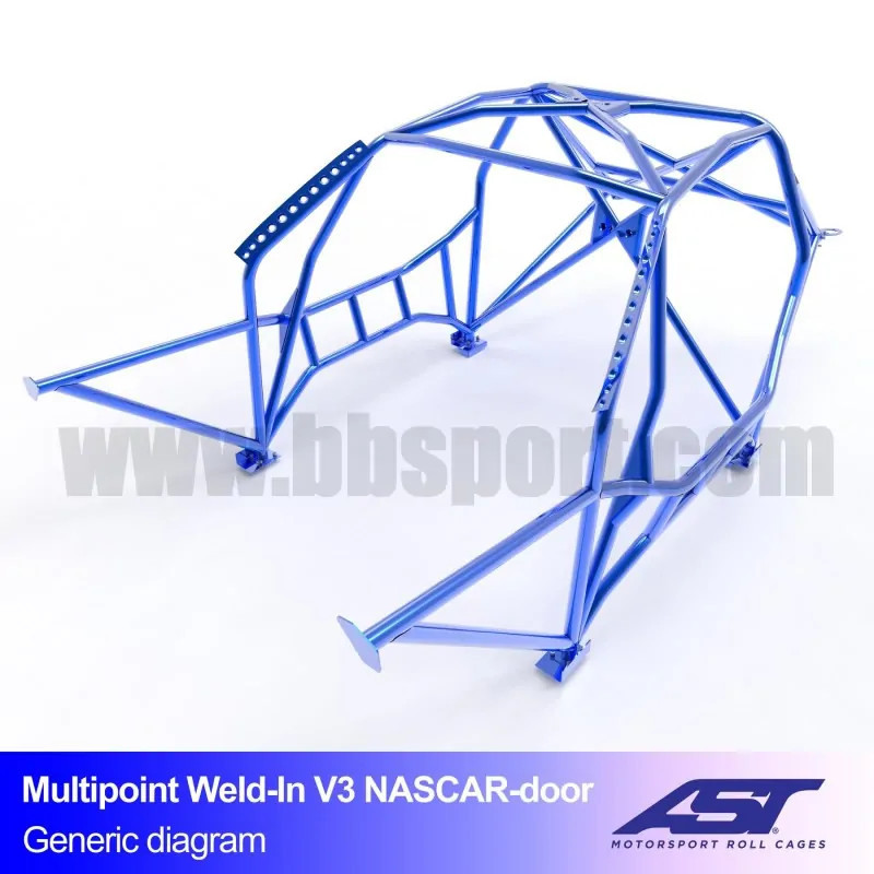 Arco de Seguridad BMW (E91) 3-Series 5-doors Touring RWD MULTIPOINT WELD IN V3 NASCAR-door para drift AST Roll cages