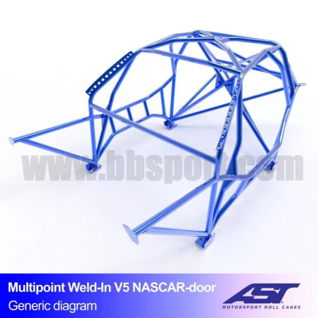 Arco de Seguridad TOYOTA Soarer (Z30) 2-door Coupe MULTIPOINT WELD IN V5 NASCAR-door para drift AST Roll cages