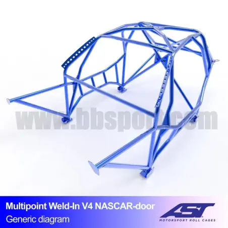 Arco de Seguridad  SCION FR-S (ZC6) 2-doors Coupe WELD IN V4 NASCAR-door para drift AST Roll cages