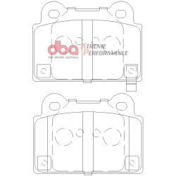 Mitsubishi Lancer EVO 10 330 mm rear DBA Brake Kit (2x DBA 42225S + DB2215XP)