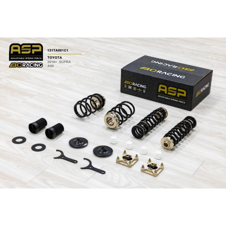 Sistema de ajuste altura BC Racing ASP Toyota Supra A90 2019- 30MM -30MM con copelas regulables