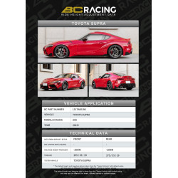 Sistema de ajuste altura BC Racing ASP Toyota Supra A90 2019- 30MM -30MM ASP