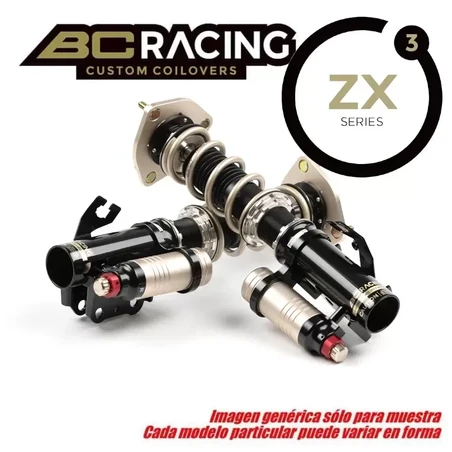 Honda NSX 2WD NA1-NA2 91-05 Suspensiones ajustables 3 vías BC Racing Serie ZX con depósito de gas externo uso Competición