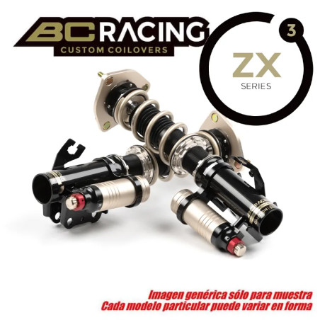Subaru Impreza STI Sedán GVB-GVF 11-14 Suspensiones ajustables 3 vías BC Racing Serie ZX con depósito de gas Competición