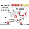 Mitsubishi Evo 4-5-6-7-8-9 |  Strongflex 126140B: Rear suspension bush kit