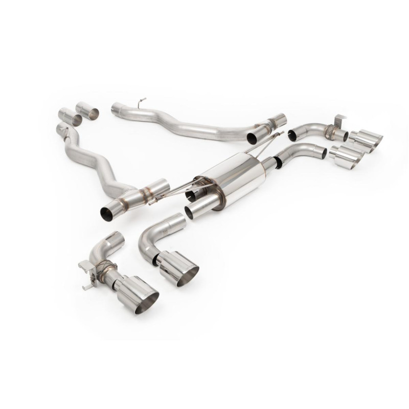 Sistema escape Cat-Back (aprobación EC) Milltek Sport BMW M5 G90/G99 (UK/EU Spec) - SSXBM1404